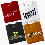 Pack of 4 Be Original Black Legend Printed Summer T-Shirts For Tween Kids