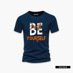 Just Be Yourself Printed Half Sleeve T-Shirt For Men