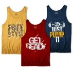 Pack of 3 Get 54 Pump Printed Tank Tops