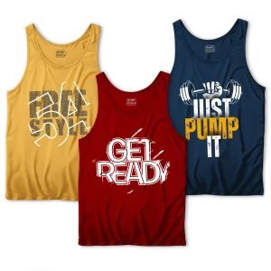 Pack of 3 Get 54 Pump Printed Tank Tops