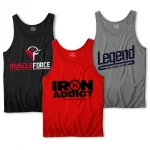 Pack of 3 Legend Iron Muscle Tank Tops For Mens