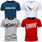 Pack of 4 Legend Free Hard Eagle Mens Printed T-Shirts