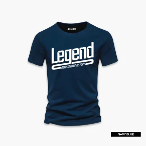Legend Born to Make History Printed Half Sleeve T-Shirt For Men