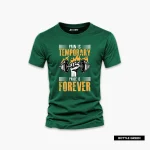 Temporary And Forever Printed Half Sleeve T-Shirt For Men