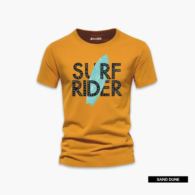 Surf Rider Printed Half Sleeve T-Shirt For Men