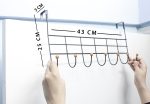 Pack of 2 Multipurpose 7 Hook Plain Over The Door Hanger