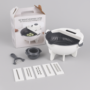 9 in 1 Multifunctional Vegetable Cutter with Drain Basket