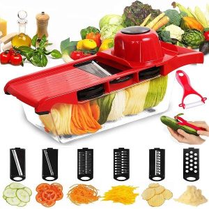 High Quality 10 In 1 Mandoline Slicer Vegetable Grater Cutter with Stainless Steel Blades