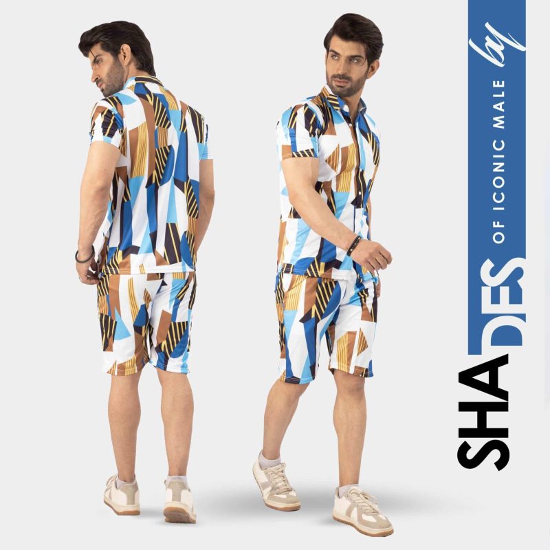 Turn Up the Heat with Color Pop Casual Summer Short Suit