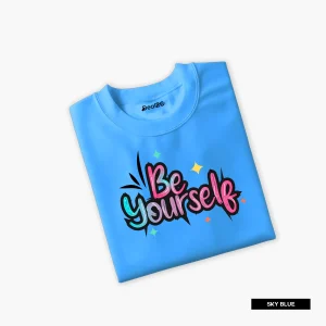Be Yoursel Printed T-Shirt For Girls