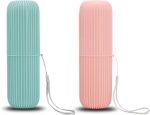 Portable Compact Toothbrush and Toothpaste Travel Organizer