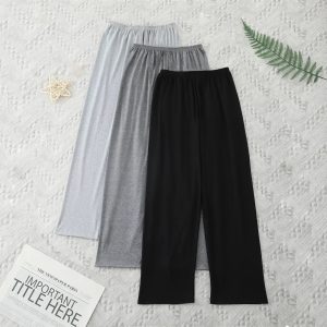 Bundle of 3 Comfy Women Cotton Jersey Nightwear Trousers