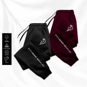 Pack of 2 Fitness Sqaud Printed Jogging Trousers