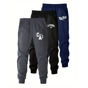 Pack of 3 New York California Printed Trousers for Kids
