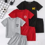 Bundle of 3 Hi Spider Soccer Printed Kids Summer Short Suit
