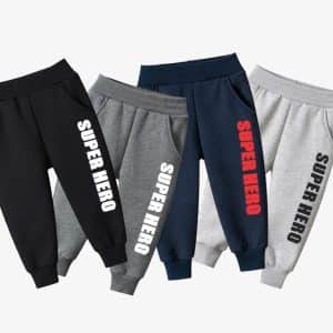 Pack of 4 Super Hero Printed Sweatpants for Kids