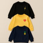 Pack of 3 Cute Little Charm Printed Sweatshirts for Young Kids