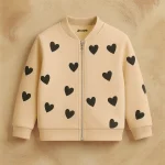Kindred Hearts – Soft Zip-Up Jacket for Girls