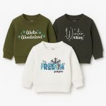 Pack of 3 Winter Vibes Frozen Printed Sweatshirts for Young Kids