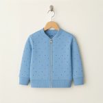 Sky Sprinkle Zipper Jacket for Girls