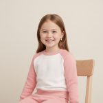 Girls Two-Tone Winter Tracksuit - Pink & White