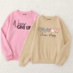 Pack of 2 Choose Happy Printed Sweatshirts for Women