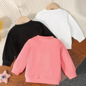 Pack of 3 Lightning Lifestyle Printed Sweatshirts for Girls