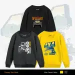 Pack of 3 Off-Road Jeep 4X4 Printed Sweatshirts for Tween Kids