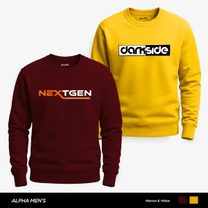 Pack of 2 DarkSide Printed Sweatshirts for Mens
