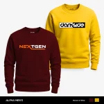 Pack of 2 DarkSide Printed Sweatshirts for Men's