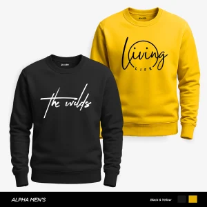 Pack of 2 The Wild Living Printed Sweatshirts for Mens