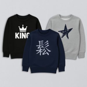 Pack of 3 Star King Graphic Sweatshirts for Tweens