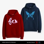 Pack of 2 Be Fly Graphic Hoodies for Women