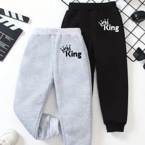 Pack of 2 King Printed Sweatpants For Young Kids