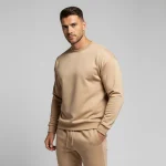 Men’s Premium Beige Winter Sweatshirt Tracksuit