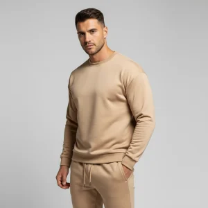 Men’s Premium Beige Winter Sweatshirt Tracksuit