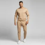 Premium Warm Beige Sweatshirt Tracksuit for Men