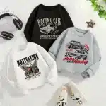 Motivation, Racing Car, Graphic Print, Sweatshirts For Kids