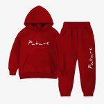 Future Hooded Tracksuit For Young Kids - Maroon
