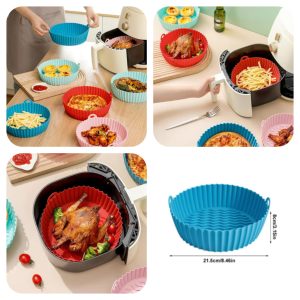 Silicone Air Fryer Baking Mold – Non-Stick, Reusable & Heat-Resistant