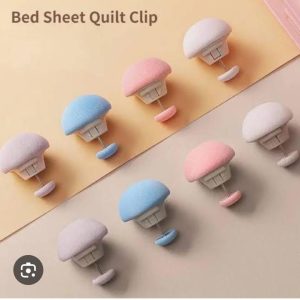 Bed Sheet Quilt Clips – Anti-Slip Mushroom Design