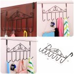 Over-the-Door Hanging Rack – Decorative 6-Hook Organizer