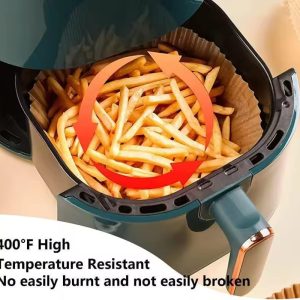 50pcs Nonstick Air Fryer Paper Liners – Disposable & Heat-Resistant