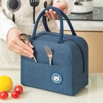 Insulated Lunch Bag – Happy Bear Design with Front Pocket