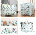 Large Zipper Storage Bag – Printed Organizer with Handles