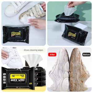 80pcs Shoe Cleaning Wipes – Quick Shine & Instant Clean