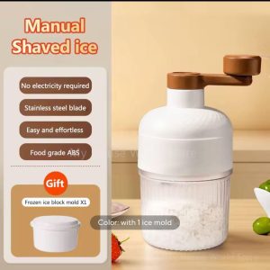 Manual Ice Crusher – Stainless Steel Blade with Ice Mold