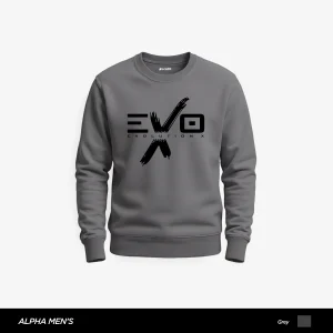 Evolution X Printed Gray Sweatshirt for Men