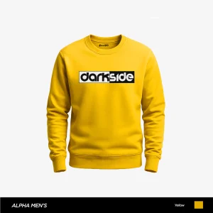 Neo Dark Side Printed Yellow Sweatshirt for Men