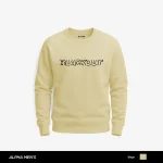 Blackout Printed Beige Sweatshirt for Men